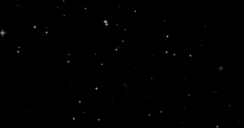 Moving Star Particles with Sparkling Light, Abstract Background Stock Footage 342050440