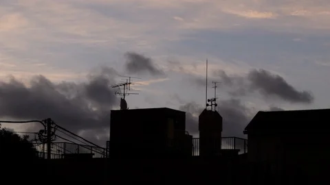 Moving Storm Clouds Stock Footage 94876852