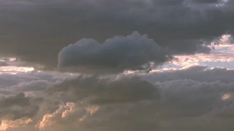 Moving storm clouds, time-lapse Stock Footage 165136865