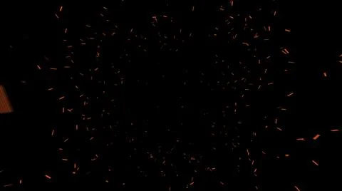 Moving stream of particles on black background. Animation. Slow tunnel stream is Stock Illustration