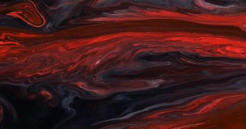 Moving streams of red paint with blue streaks on a dark abstract background Stock-Footage 332617210