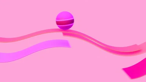 Moving stripes and rolling balls Stock Footage 295184737