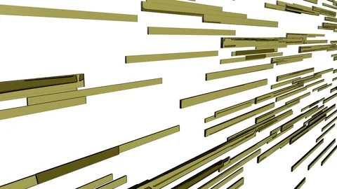 Moving stripes of brown glass in a loop (3d rendering) Stock Footage 84780601