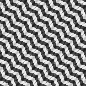 Moving Stripes, Optical Illusion, Vector Seamless Pattern. Some Stock Illustration