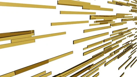 Moving stripes of orange glass in a loop (3d rendering) Stock Footage 84781052