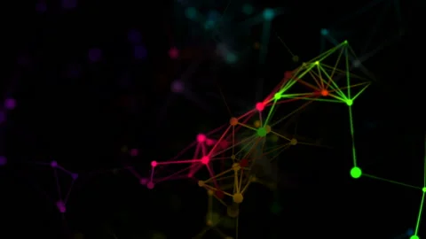 The moving structure inside of which moves light. The depth of field.Network Stock Footage 94729040