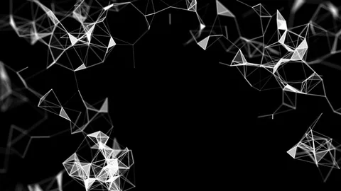 Moving structures on the sides of the screen. place for text. cinematographic Stock Footage 82645969