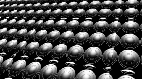 Moving sub-woofer. Speaker part. HD 1080 animation Stock Footage 40090652