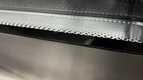 Moving Subway Windowsill with Light Reflection, Urban Texture Extreme Close-up Vídeo Stock 331642785