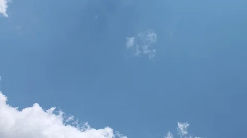 Moving Summer Clouds In Afternoon Sky From Athens Greece 4K Stock Footage 114624588