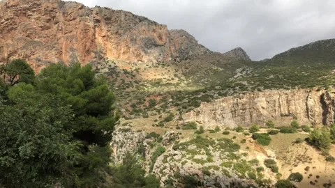 Moving Sunlight on Cliffs of Caminito del Rey, El Chorro Vidéo 252604200