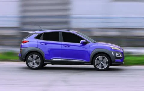 Moving SUV Foto stock