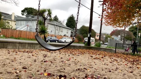 Moving swing 2 Stock Footage