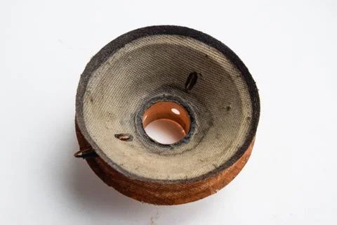 Moving system of the mid-range speaker 20gds-3 of Soviet production. Diffuser Foto stock