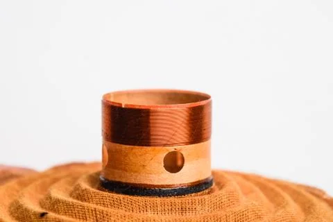 Moving system of the mid-range speaker 20gds-3 of Soviet production. Diffuser Stock Photos