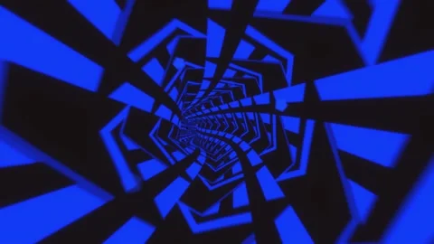 Moving in tech tunnel. Seamless, loop Stock Footage 166272093