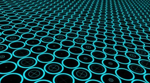 Moving technologic circles Moving technologic circles. Animation of seamle... Fotos de archivo