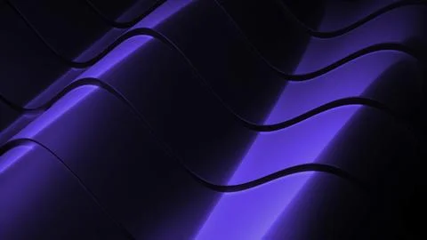 Moving texture of metallic colored waves. Design. Metal lines move in waves Stock Illustration