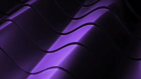 Moving texture of metallic colored waves. Design. Metal lines move in waves Stock Illustration