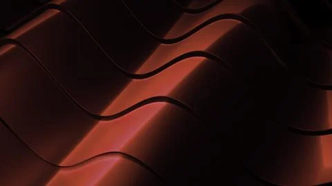 Moving texture of metallic colored waves. Design. Metal lines move in waves Stock Illustration