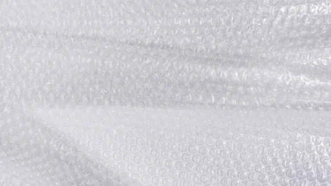 Moving texture plastic bubble film Stock Footage 110266105