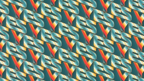 Moving texture with words YES Motion graphic design loop animation. 3d rendering Stock Footage 154938914