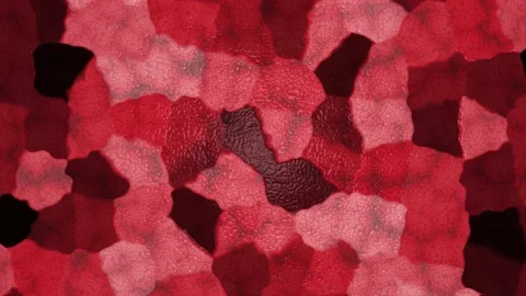 Moving textures in the shape of living organs Stock Footage 130675236