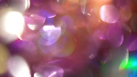 Moving the thick layer of colored bokeh in the background to the right Stock Footage 315319828