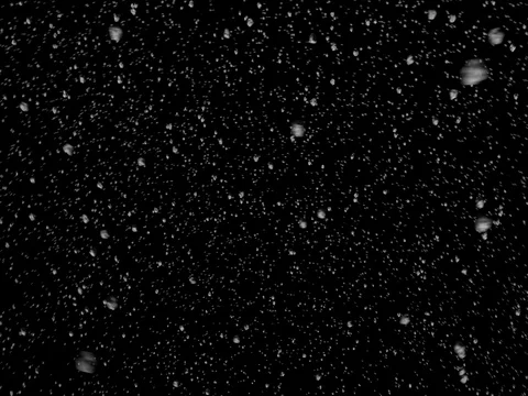 Moving Through an Asteroid Field (2160p 25fps) Video stock 74942543