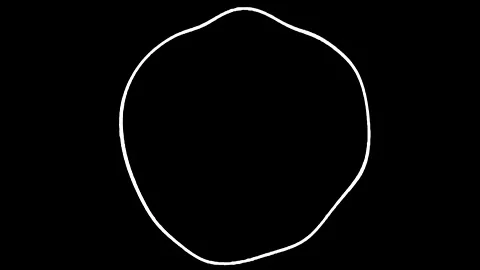 Moving through circles animation over black background. 스톡 동영상 203219414