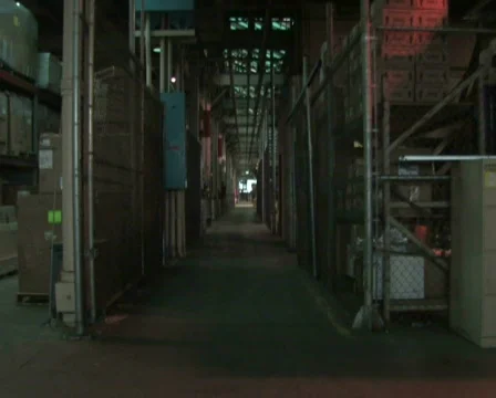 Moving Through Factory Stock Footage 284561