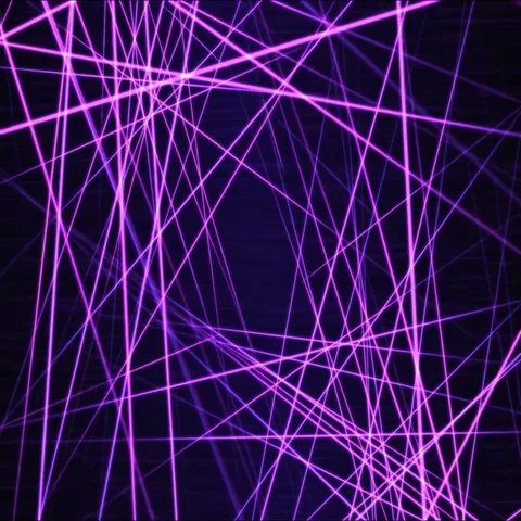 Moving through Light/Laser Beams Animation Animation - Loop Purple Stock Footage 69575432