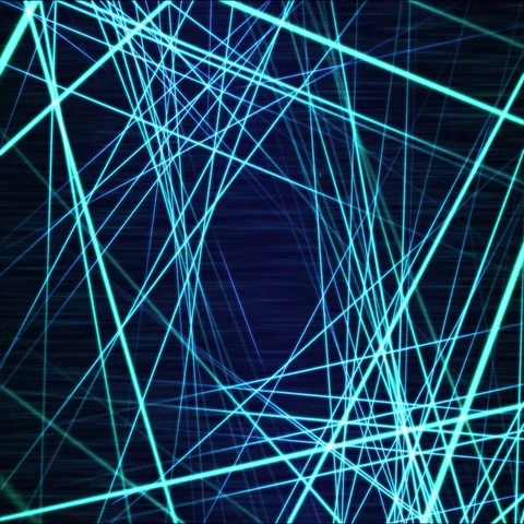 Moving through Light/Laser Beams Animation Animation - Loop Rainbow Stock Footage 69600916