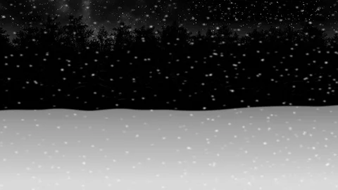 Moving through night winter snow forest animation2 Stock Footage 99142079