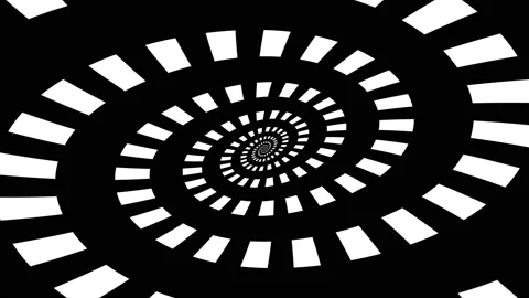 Moving through rotating spiral. Stock Footage 145156304