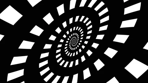 Moving through rotating spiral. Stock Footage 158695476