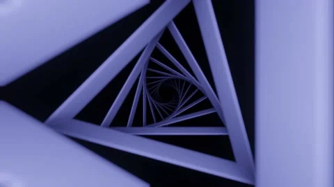 Moving through Triangles Stock-Footage 145814506