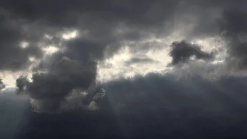 Moving thundercloud  dark clouds Timelapse Stock Footage 97271664