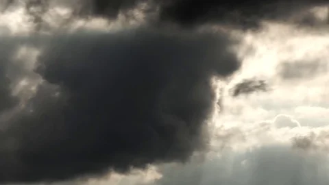 Moving thundercloud  dark clouds Timelapse Stock Footage 97271679