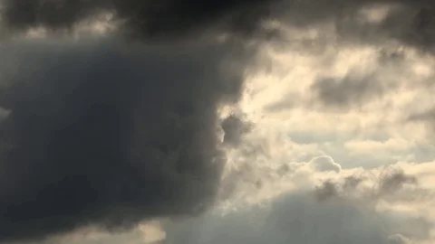 Moving thundercloud  dark clouds Timelapse Stock Footage 97271738