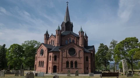 Moving Time lapse Swedish Central Plan Church in Beateberg Vidéo 93579062