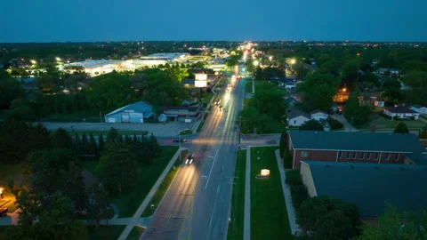 Moving Time Lapse of traffic on the highway at night. Video stock 242100527