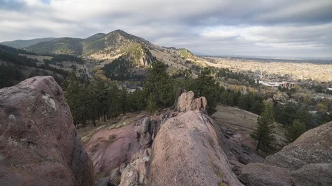 Moving Timelapse of Clouds in Boulder, CO Видео 86887025