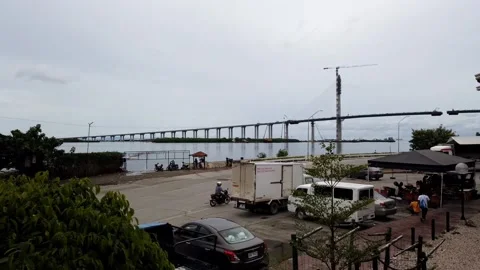 Moving Timelapse I CCLEX Bridge I Cebu Stock-Footage 159781744