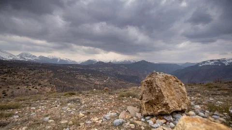 Moving timelapse in the mountains Stock Footage 114642725