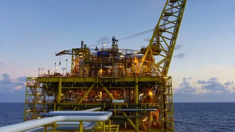 Moving Timelapse Platform during sunrise Stock Footage 70342460