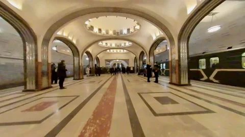 Moving together with passengers on the platform , time lapse Stock Footage 150200519