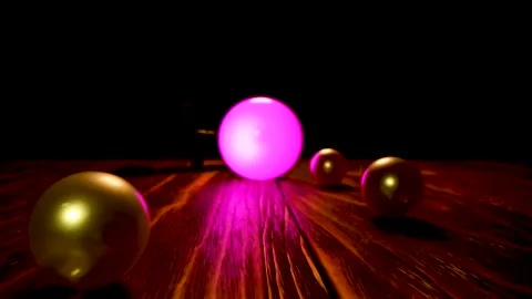 Moving towards the purple ball Stock Footage 141350604