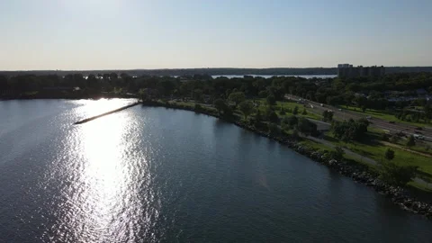 Moving Towards the Shore Stock Footage 158274269