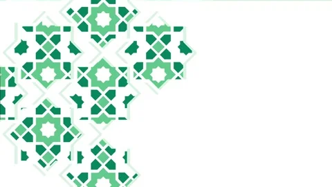 Moving traditional arabic pattern with ornamental geometric shapes, arabesq.. Video stock 240137727